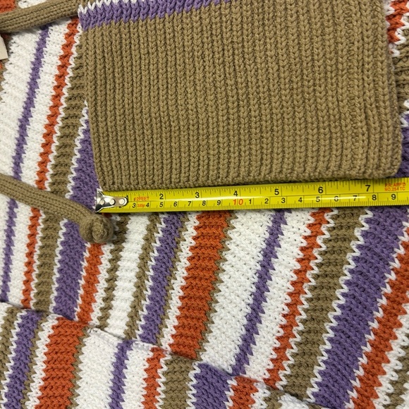 Rebecca Taylor oversized S NWT Vibrant Purple and Orange hooded cotton sweater - Picture 7 of 14